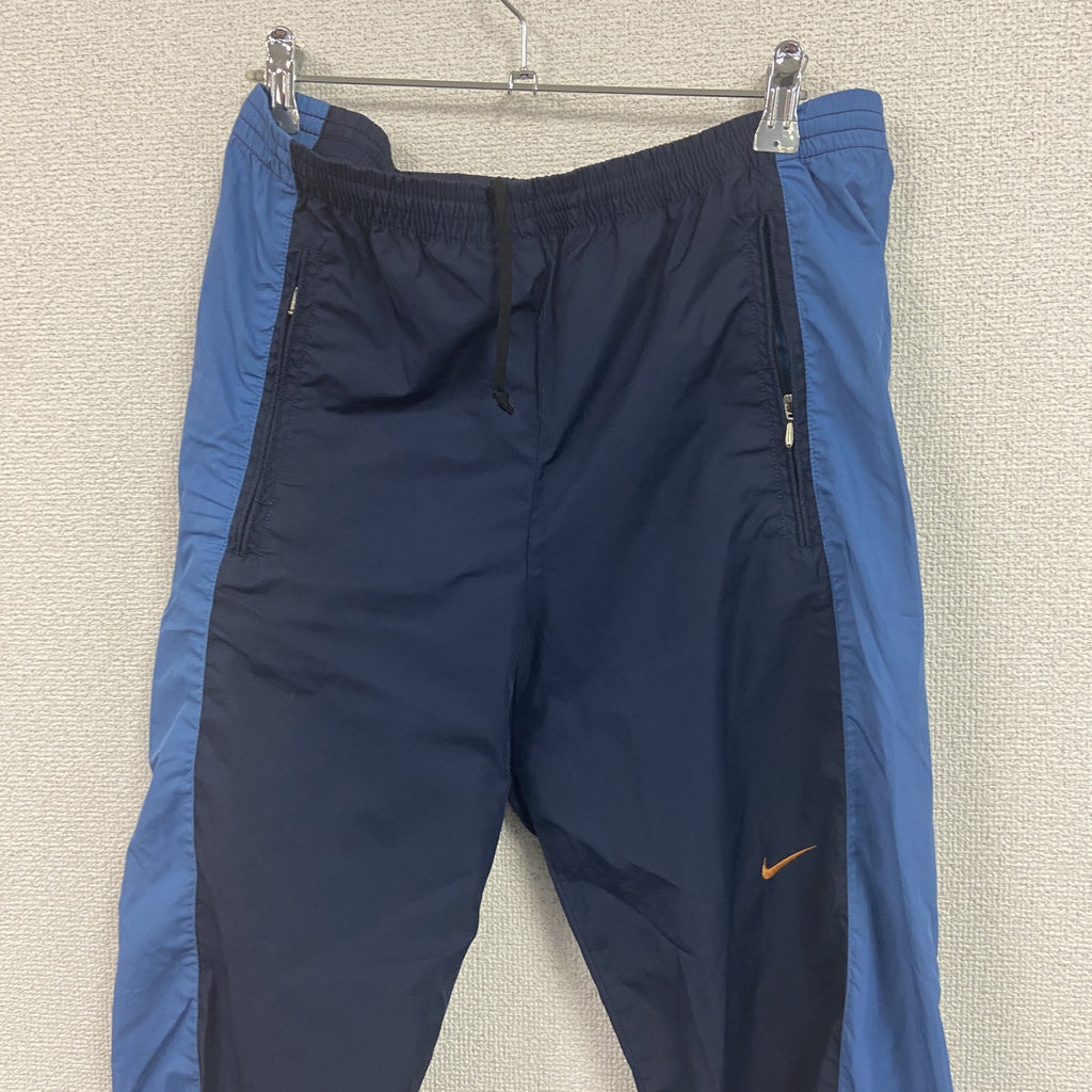 90s　NIKE　ナイキ　NIKE-FIT　ピステパンツ/ウィンドパンツ　スウッシュロゴ　紺　ネイビー　Sサイズ　　ヴィンテージ　古着