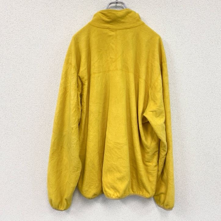 ～00s　LAND’S END　ランズエンド　フルジップフリースジャケット/ボアジャケット　ヴィンテージ　黄色　イエロー　XLサイズ