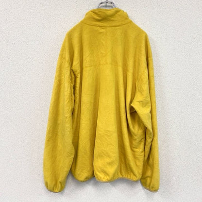 ～00s　LAND’S END　ランズエンド　フルジップフリースジャケット/ボアジャケット　ヴィンテージ　黄色　イエロー　XLサイズ