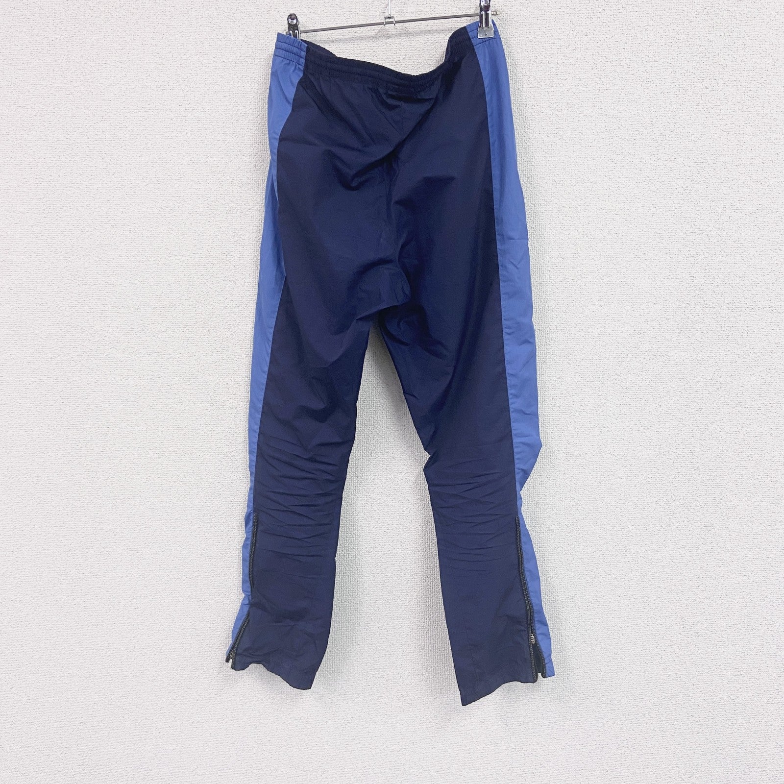 90s　NIKE　ナイキ　NIKE-FIT　ピステパンツ/ウィンドパンツ　スウッシュロゴ　紺　ネイビー　Sサイズ　　ヴィンテージ　古着