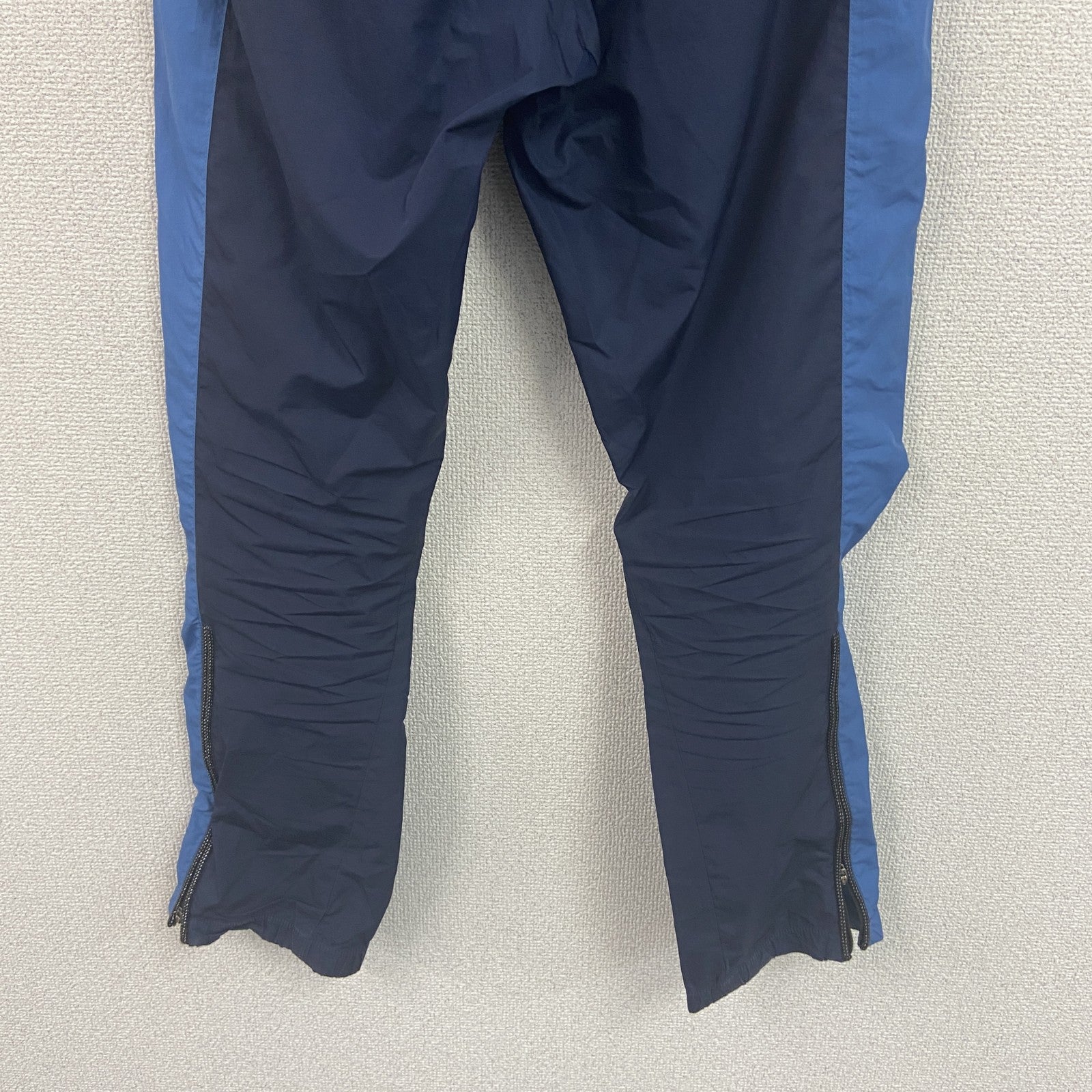 90s　NIKE　ナイキ　NIKE-FIT　ピステパンツ/ウィンドパンツ　スウッシュロゴ　紺　ネイビー　Sサイズ　　ヴィンテージ　古着