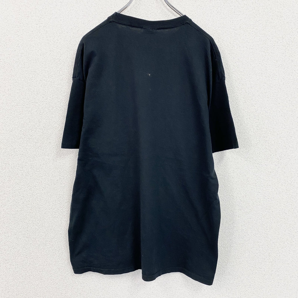 PORTandCOMPANY　半袖プリントTシャツ　黒　ブラック　XLサイズ　古着