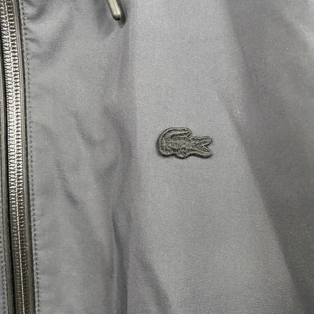 LACOSTE　ラコステ　マウンテンパーカー　ワッペン　ワンポイント　黒　ブラック　Sサイズ　古着