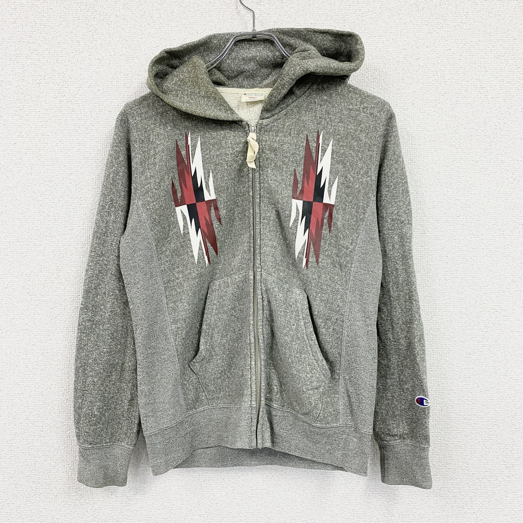 Champion　チャンピオン　リバースウィーブ　フルジップスウェットパーカー/フーディー　トリコタグ　復刻　灰色　グレー　Sサイズ　古着　