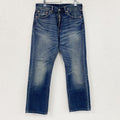 Levi's　リーバイス　505　デニムパンツ/ジーンズ　縦落ち　鬼ヒゲ　フェード　ジップフライ　インディゴ　W30サイズ　古着
