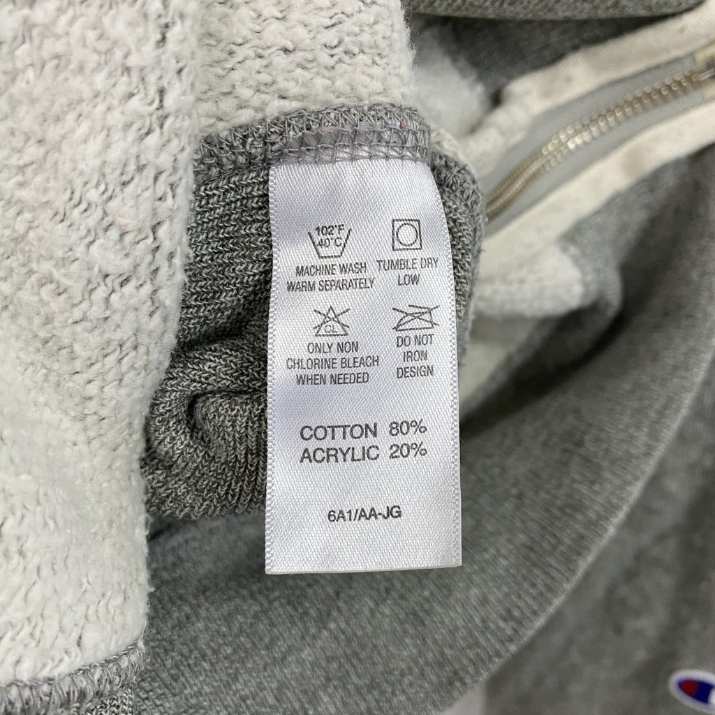 Champion　チャンピオン　リバースウィーブ　フルジップスウェットパーカー/フーディー　トリコタグ　復刻　灰色　グレー　Sサイズ　古着　