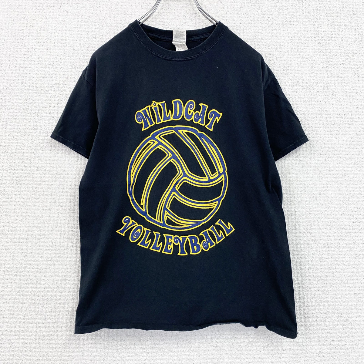 GILDAN　ギルダン　半袖プリントTシャツ　バレーボール　黒　ブラック　Mサイズ　古着