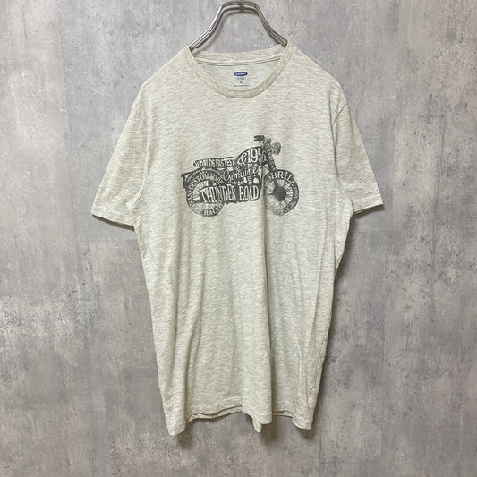 古着 used　OLD NAVY　オールドネイビー　半袖クルーネックプリントTシャツ　レトロデザイン　Mサイズ　