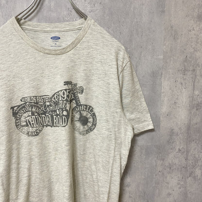 古着 used　OLD NAVY　オールドネイビー　半袖クルーネックプリントTシャツ　レトロデザイン　Mサイズ　