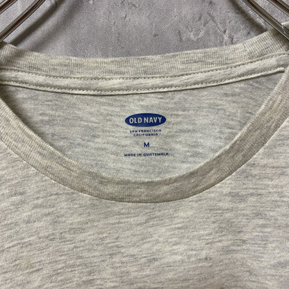 古着 used　OLD NAVY　オールドネイビー　半袖クルーネックプリントTシャツ　レトロデザイン　Mサイズ　