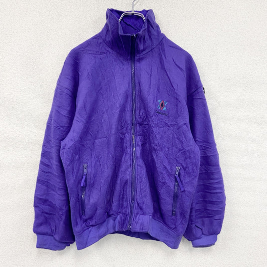 80s～　edelweiss　フルジップフリースジャケット/ボアジャケット　スキーウェア　ヴィンテージ　紫　パープル　Sサイズ