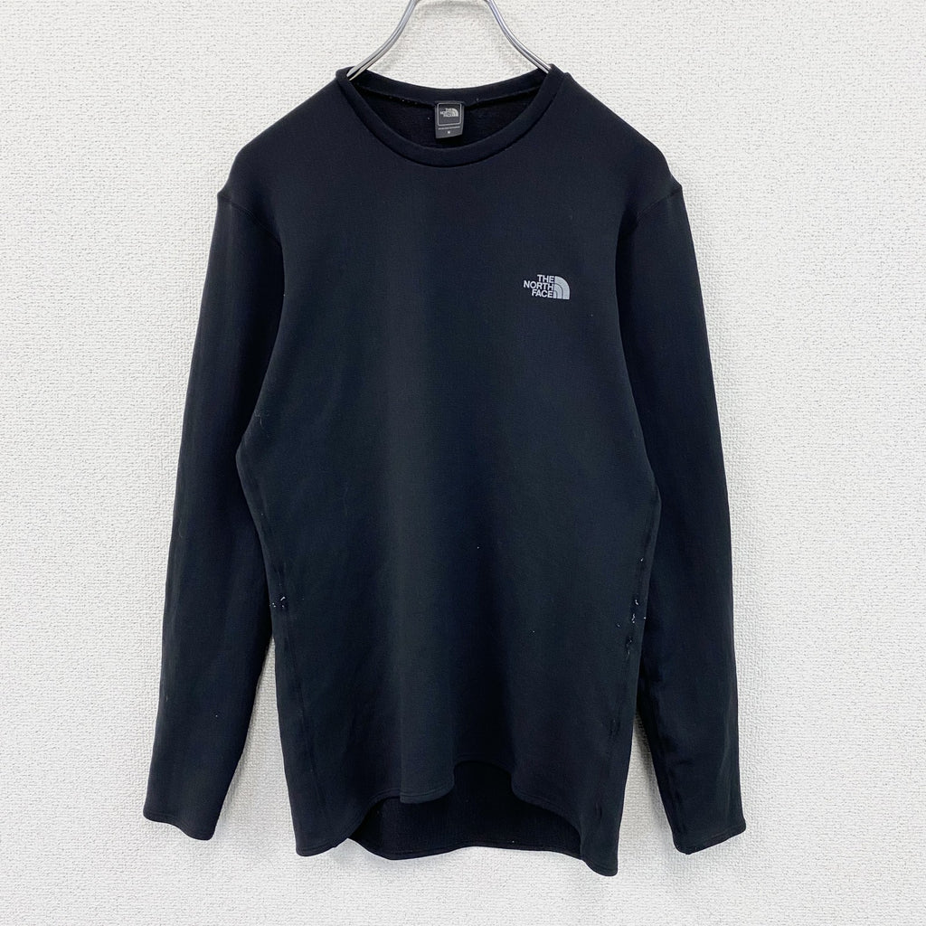 THE NORTH FACE　ザ・ノースフェイス　L/S HOT CREW　長袖Tシャツ/ロンT　黒　ブラック　Mサイズ　古着