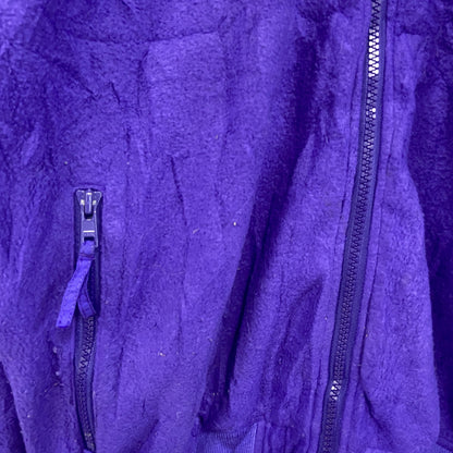 80s～　edelweiss　フルジップフリースジャケット/ボアジャケット　スキーウェア　ヴィンテージ　紫　パープル　Sサイズ