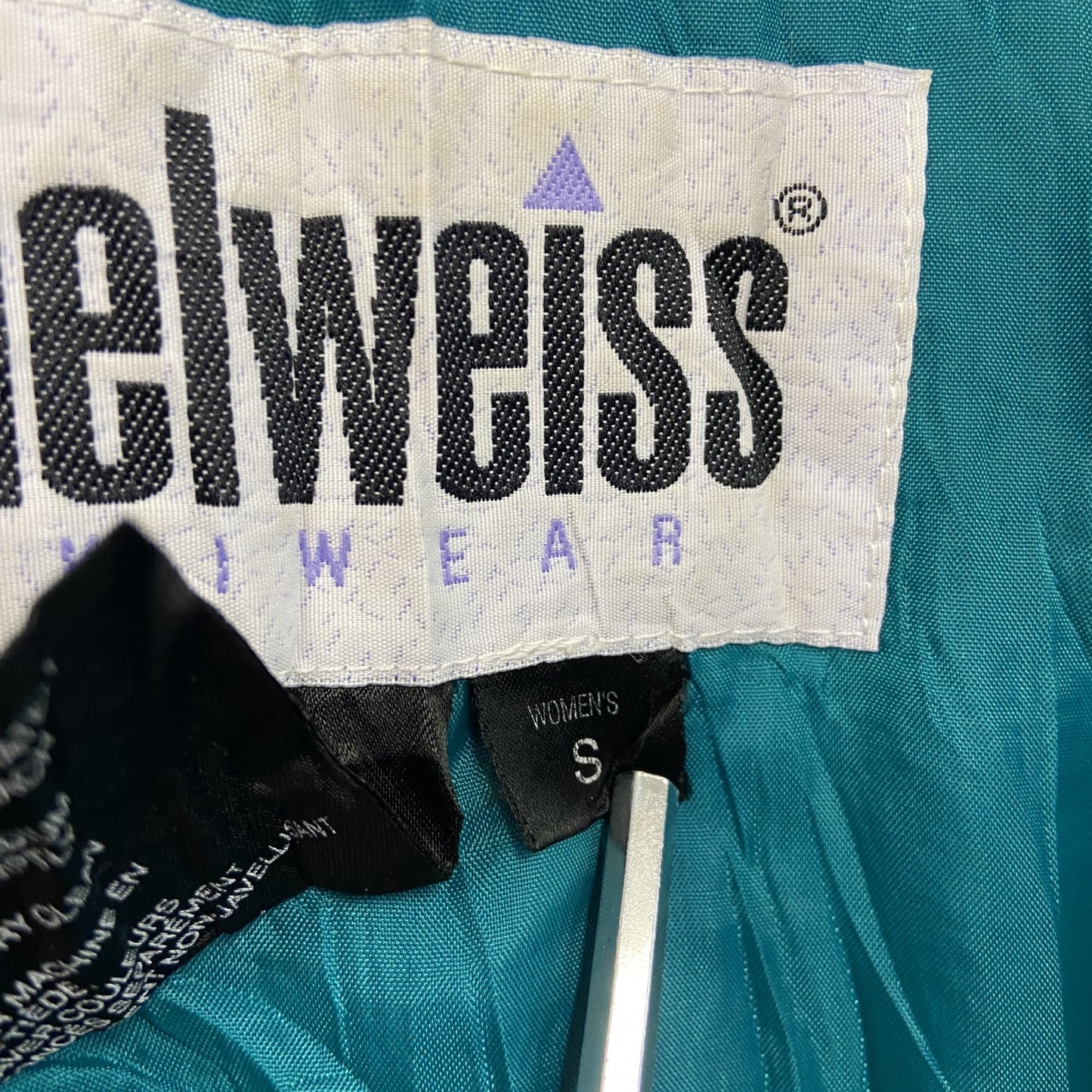 80s～　edelweiss　フルジップフリースジャケット/ボアジャケット　スキーウェア　ヴィンテージ　紫　パープル　Sサイズ