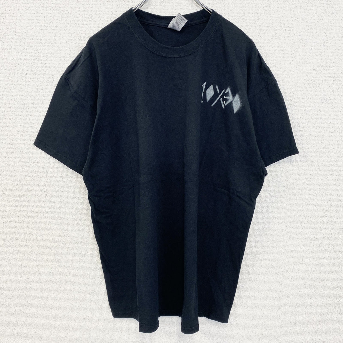 GILDAN ギルダン　半袖トデザインプリントTシャツ　黒　ブラック　ビックシルエット　XLサイズ　古着