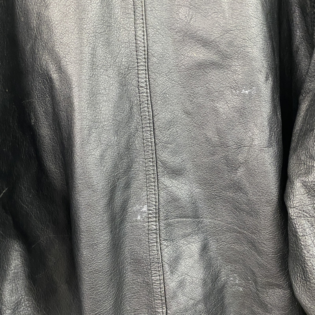 Leathermaster　レザージャケット/革ジャン　ハの字ポケット　黒　ブラック　古着