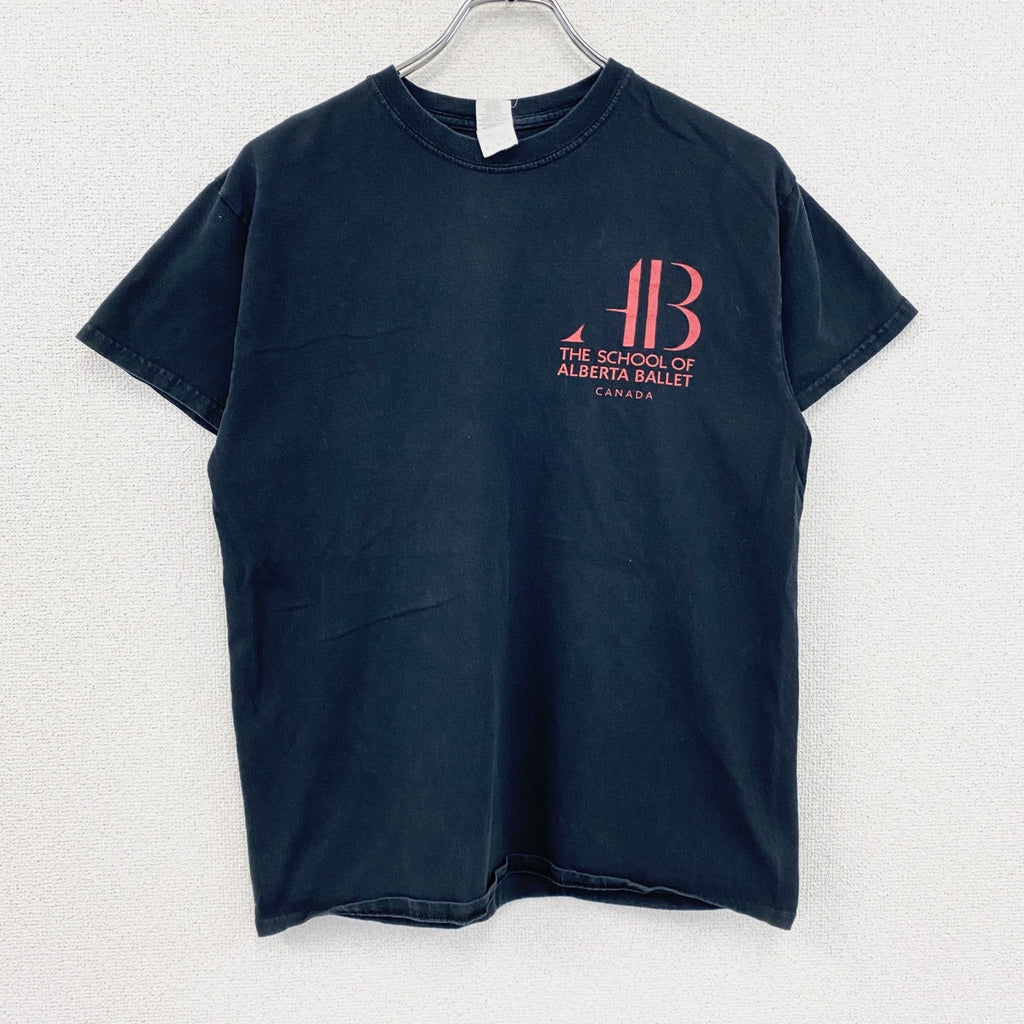 GILDAN　ギルダン　Alberta Ballet　半袖プリントTシャツ　黒　ブラック　Mサイズ　古着