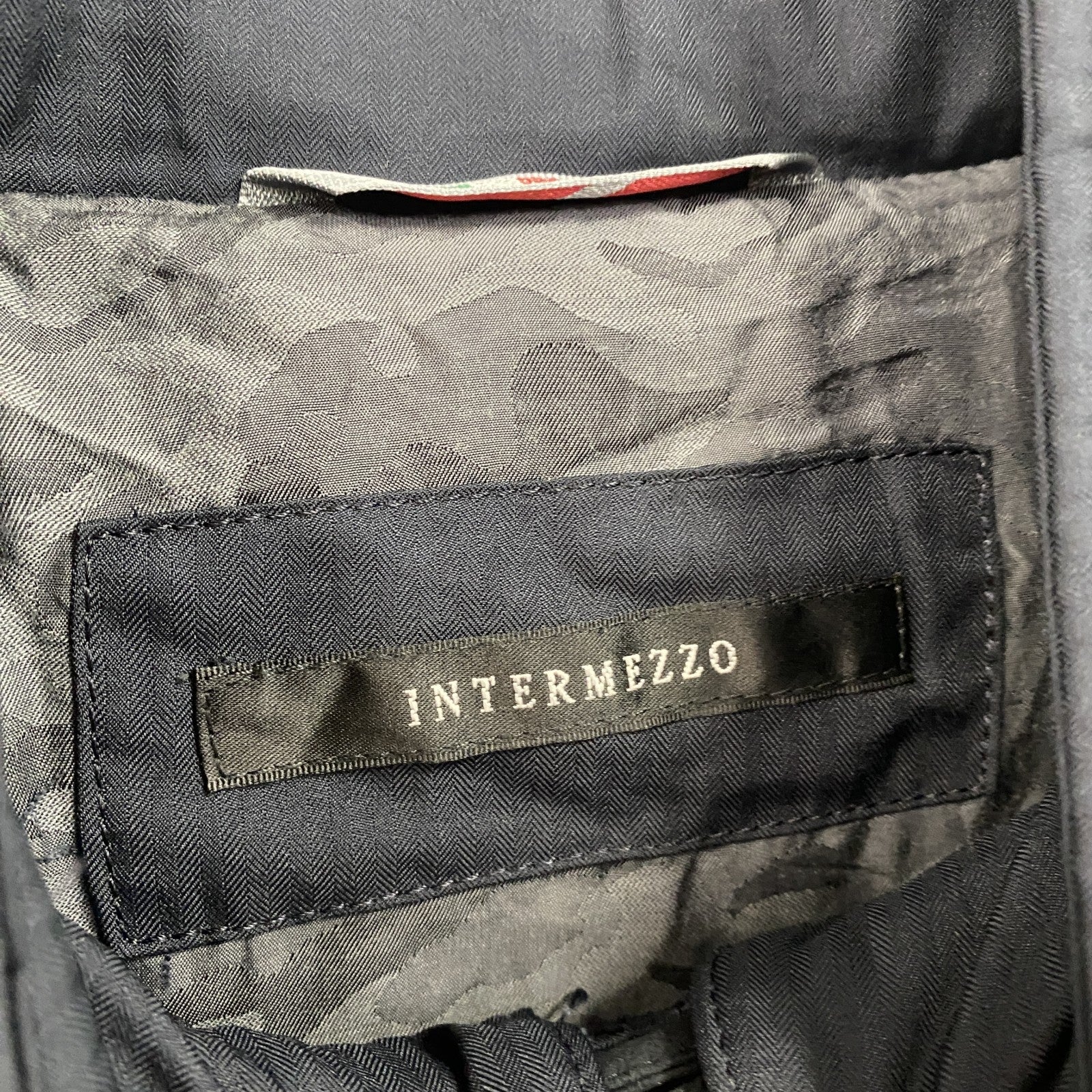 INTERMEZZO　ダウンジャケット　ダウンコート　ダウン80％　紺　ネイビー　2Lサイズ　古着