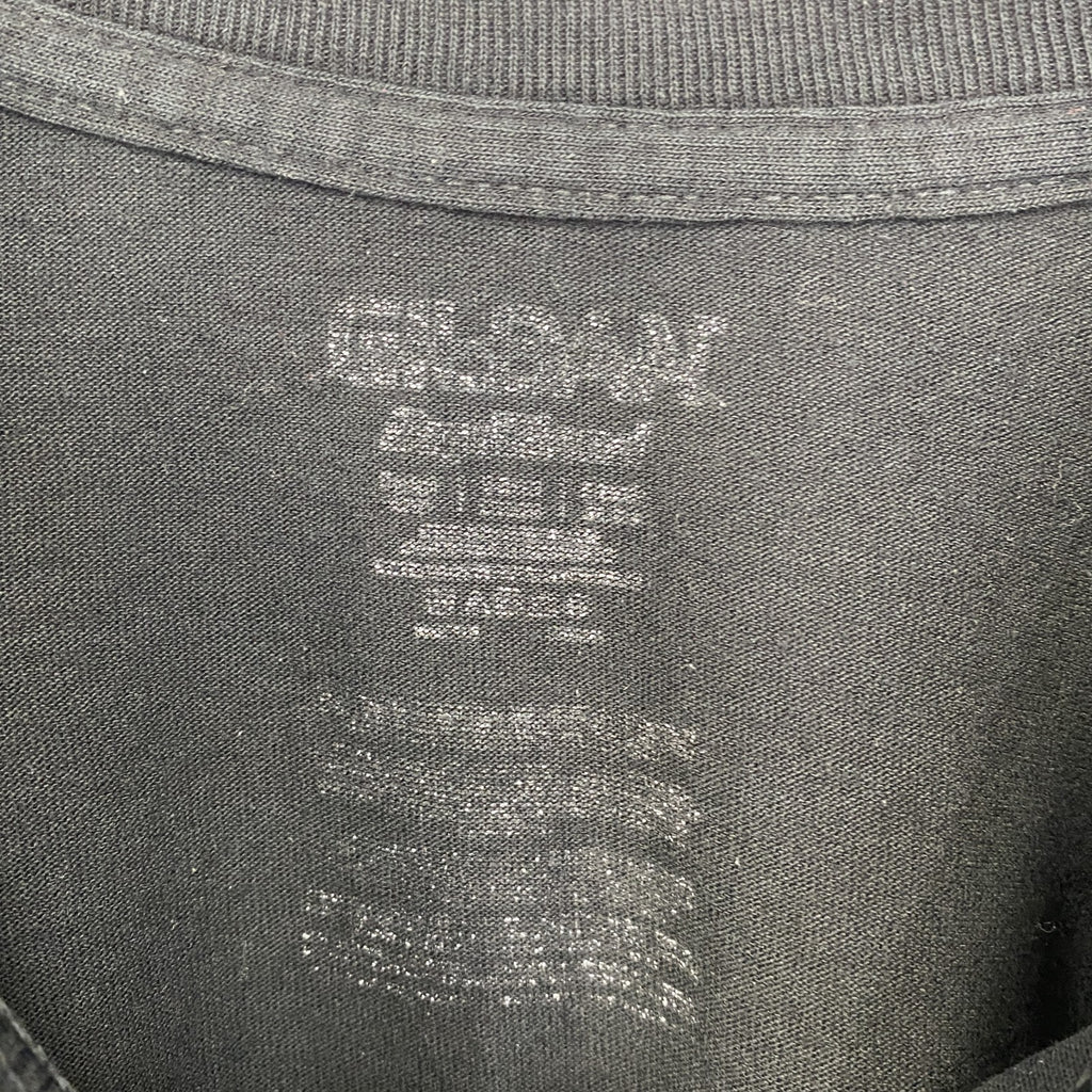 GILDAN ギルダン　半袖ラメTシャツ　バレーボール　黒　ブラック　クルーネック　ビックシルエット　古着