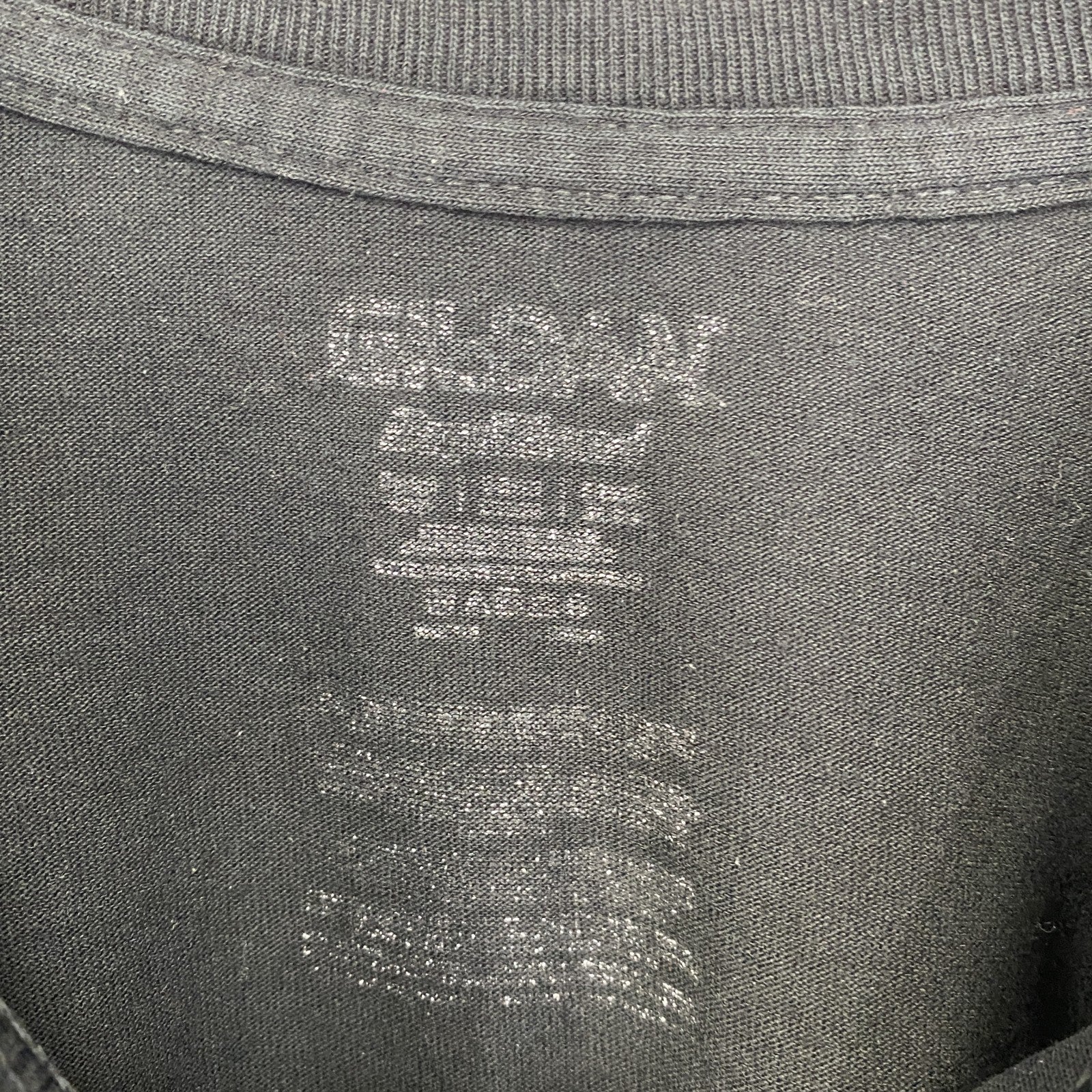 GILDAN ギルダン　半袖ラメTシャツ　バレーボール　黒　ブラック　クルーネック　ビックシルエット　古着