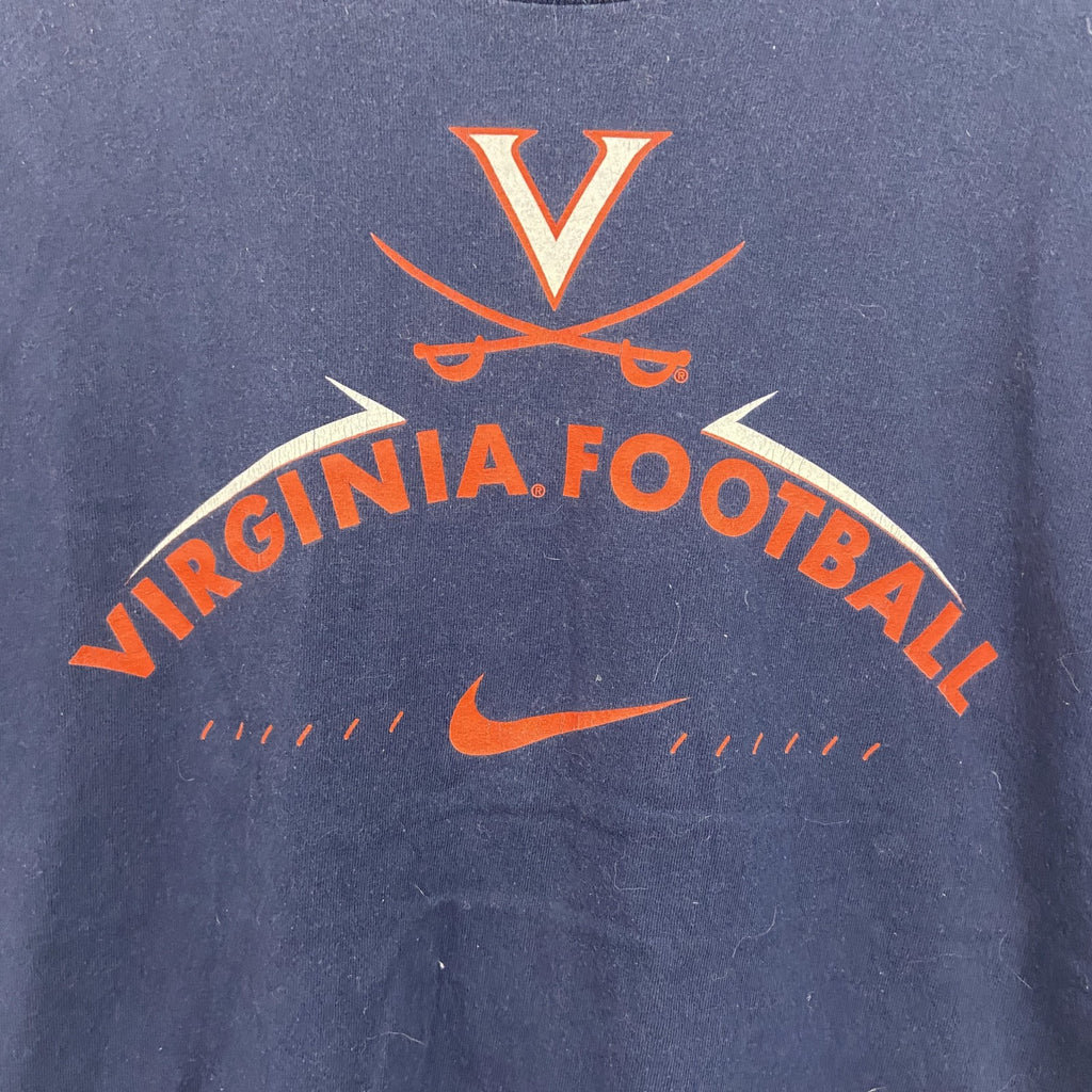 ～00s　NIKE　ナイキ　半袖Tシャツ　ヴィンテージ　フットボール　紺　ネイビー　Lサイズ　古着