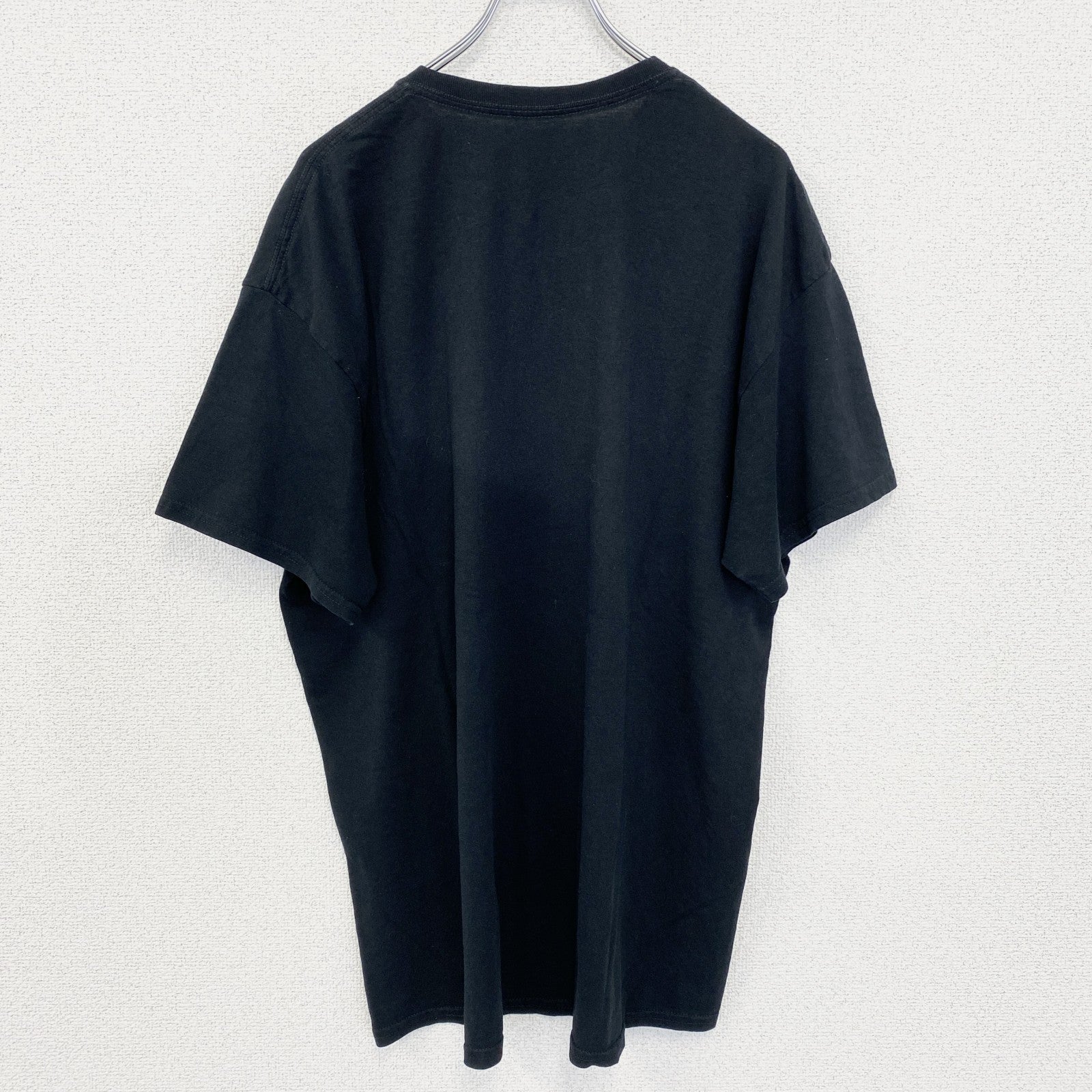 GILDAN ギルダン　半袖ラメTシャツ　バレーボール　黒　ブラック　クルーネック　ビックシルエット　古着