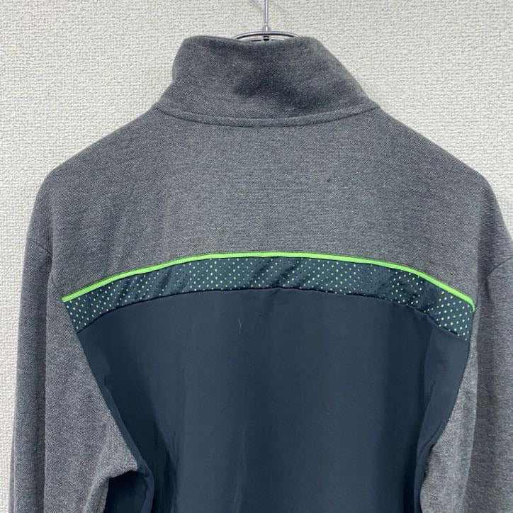 adidas　アディダス　CLIMA　トラックジャケット/ジャージ　グレー　灰色　ネイビー　紺　XLサイズ　古着