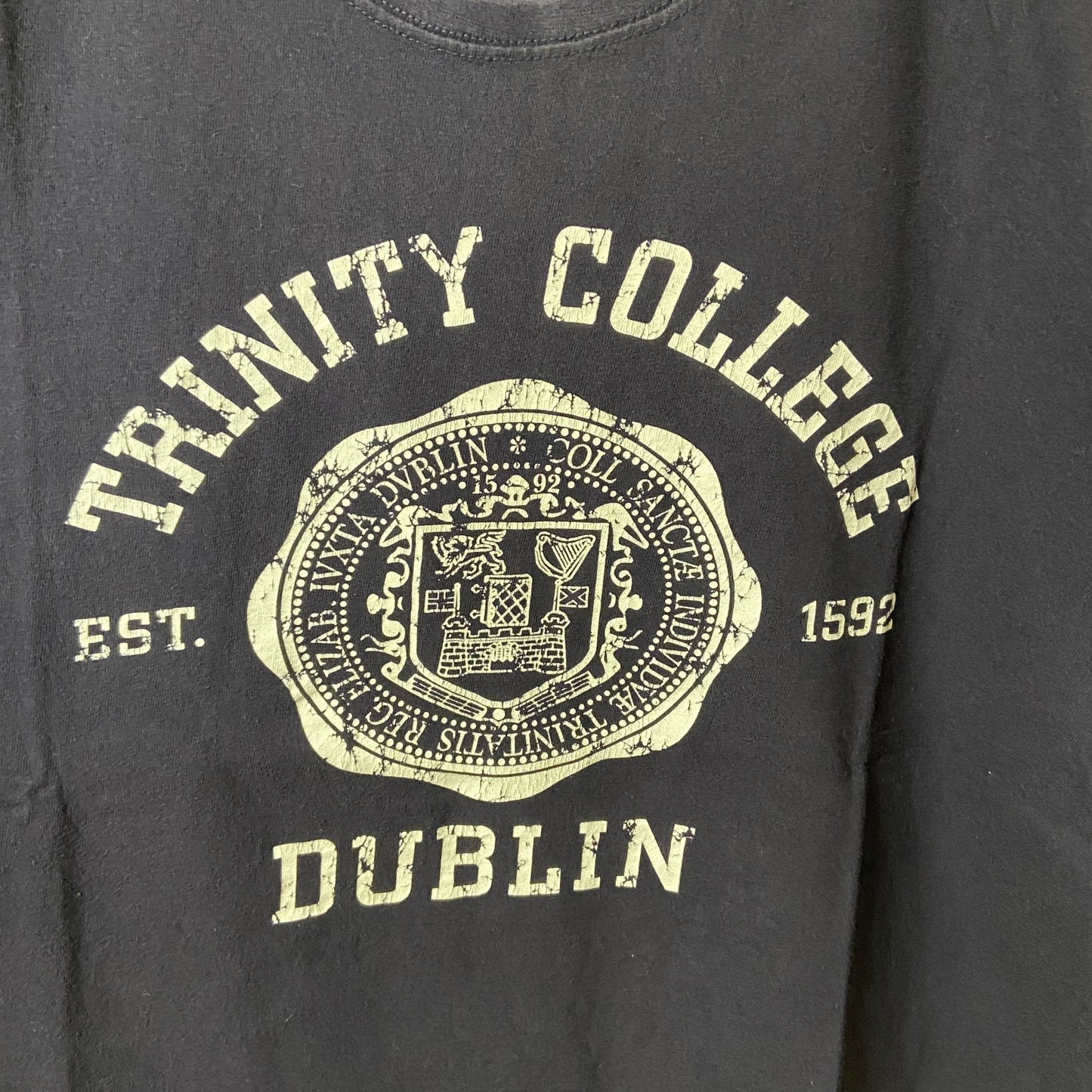 古着 used　TRINITY COLLEGE DUBLIN　半袖カレッジTシャツ　プリント　ビックシルエット　XXLサイズ