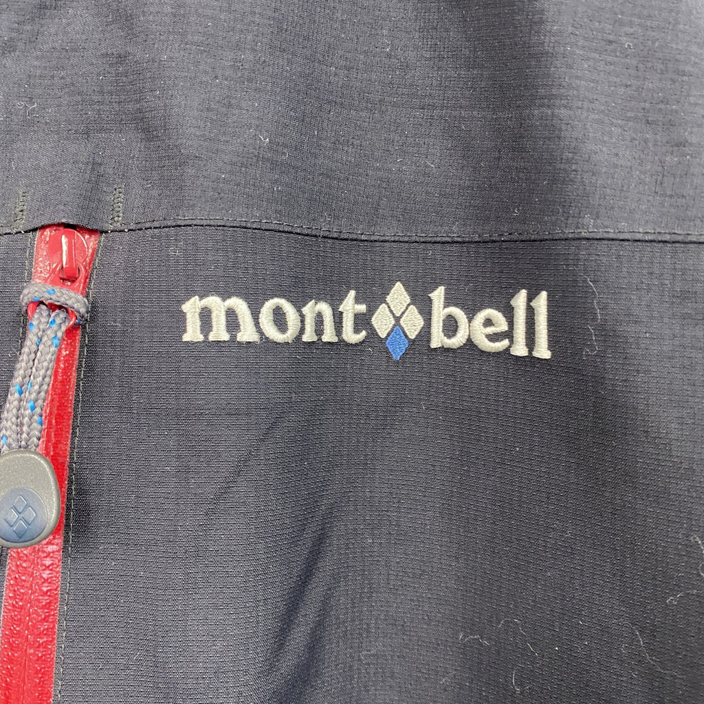 ｍont‐bell　モンベル　3in1 フォールラインパーカ　刺繍ロゴ　ワンポイント　黒　ブラック　Lサイズ　古着