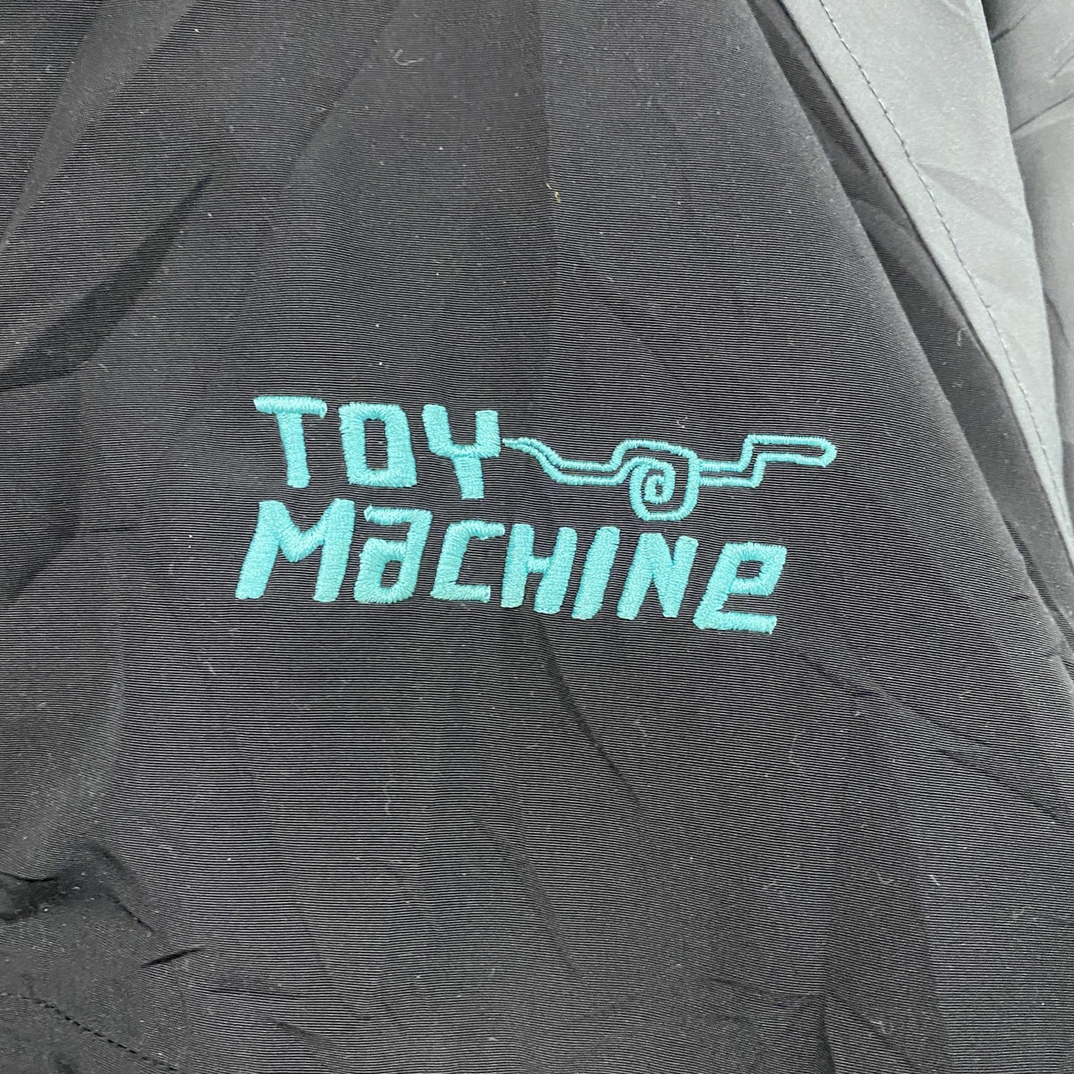 TOY MACHINE　フルジップジャケット　フリースジャケット/ボアジャケット　リバーシブル　黒　ブラック　ベージュ　XLサイズ　古着