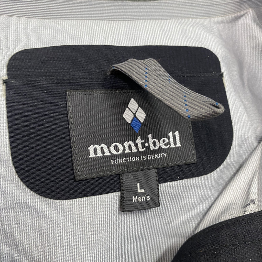 ｍont‐bell　モンベル　3in1 フォールラインパーカ　刺繍ロゴ　ワンポイント　黒　ブラック　Lサイズ　古着