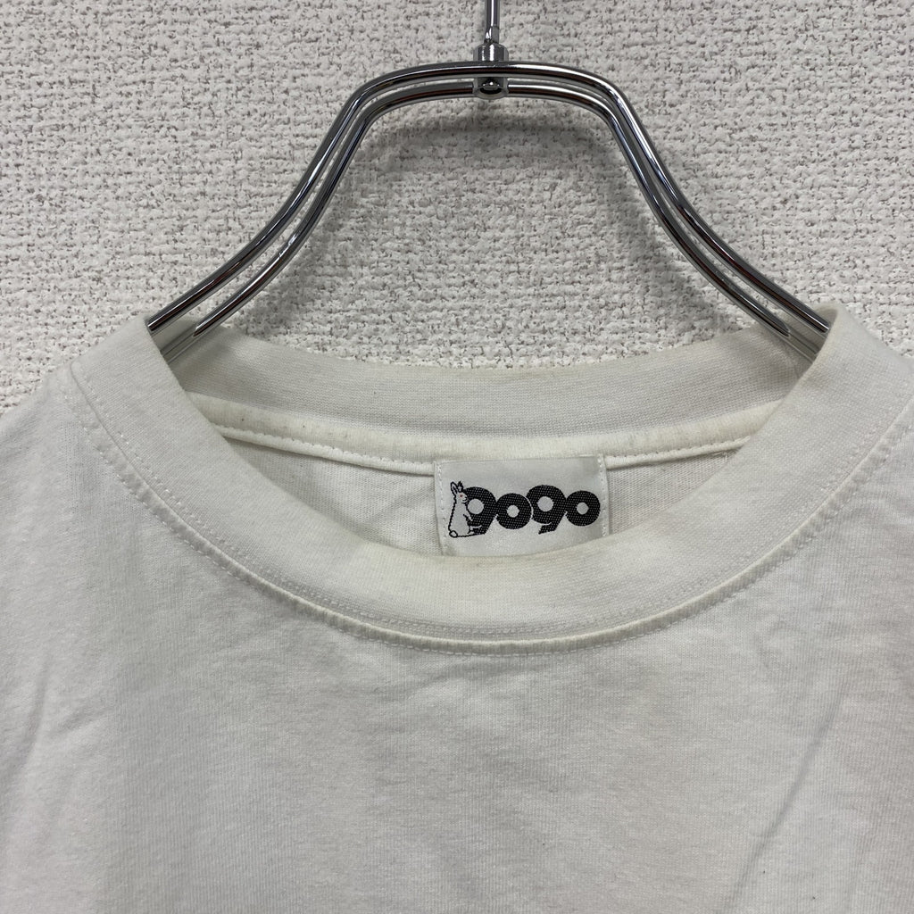 9090　ナインティナインティ　FR2　エフアールツー　半袖プリントTシャツ　白　　クルーネックホワイト　Mサイズ　古着