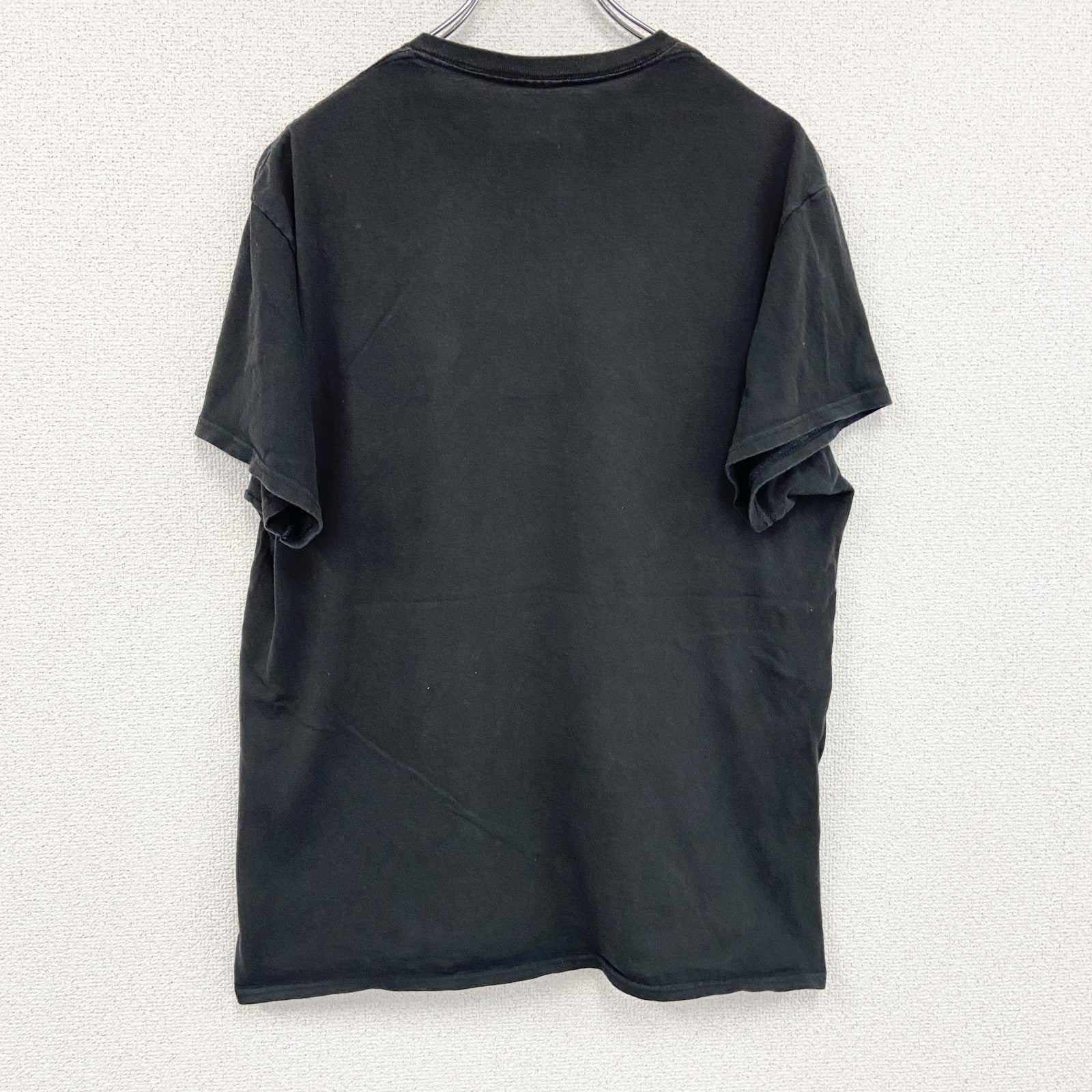 BLACK ADAM　ブラックアダム　半袖プリントTシャツ　アメリカンコミックT　黒　ブラック　Lサイズ　古着