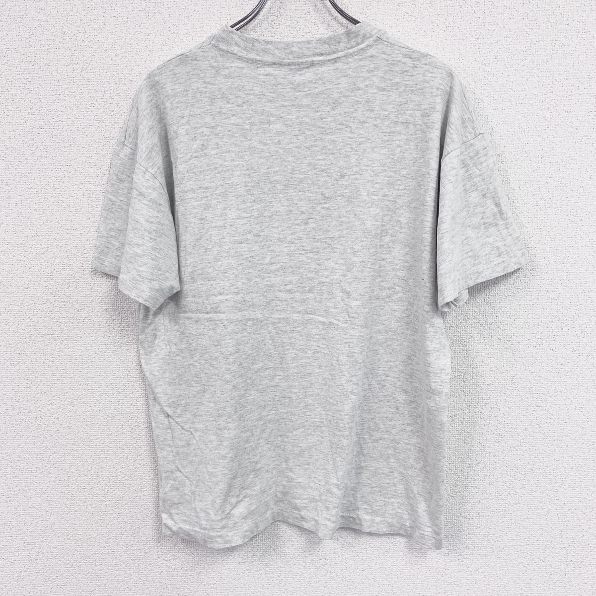 90s　SANSEGAL　半袖プリントTシャツ　ヴィンテージ　シングルステッチ　霜降りグレー　Lサイズ　古着