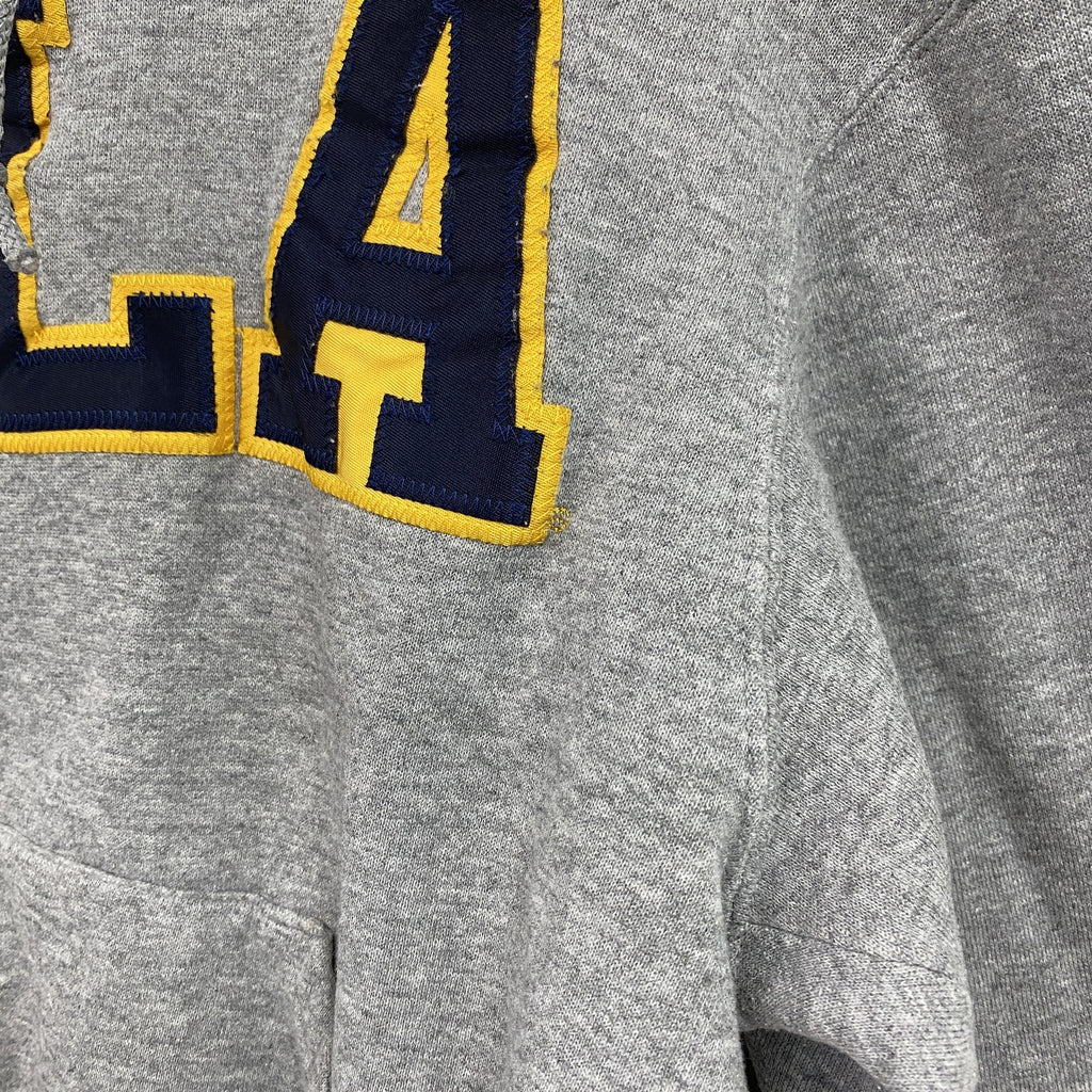 90s　UCLA　スウェットパーカー/フーディー　カレッジロゴ　ヴィンテージ　灰色　グレー　Mサイズ　古着　