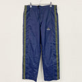 90s　adidas　アディダス　トラックパンツ/ジャージパンツ　リップストップ　パフォーマンスロゴ　ヴィンテージ　紺　ネイビー　Mサイズ　古着