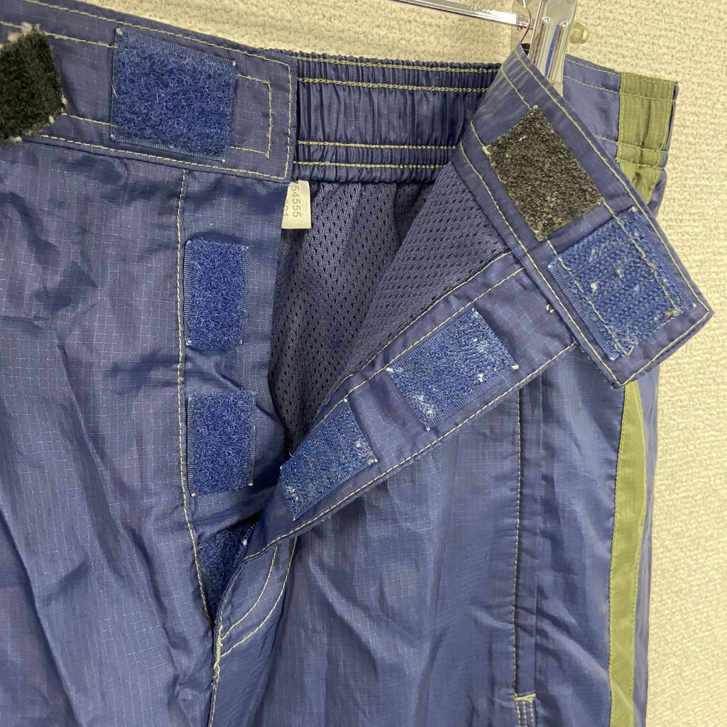90s　adidas　アディダス　トラックパンツ/ジャージパンツ　リップストップ　パフォーマンスロゴ　ヴィンテージ　紺　ネイビー　Mサイズ　古着