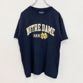 Champion　チャンピオン　半袖プリントTシャツ　ノートルダム　バスケットボール　ネイビー　紺　Mサイズ　古着