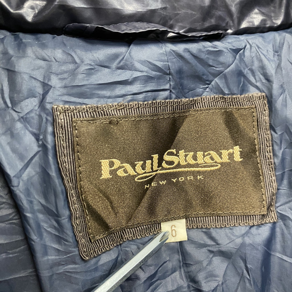 Paul Stuart　ポールスチュアート　ダウンジャケット　ダウンコート　紺　ネイビー　6サイズ　古着
