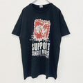 B&C ビー&シー　半袖プリントTシャツ　SUUPOR SINGLE MOMS　クルーネック　レトロ　Lサイズ　古着