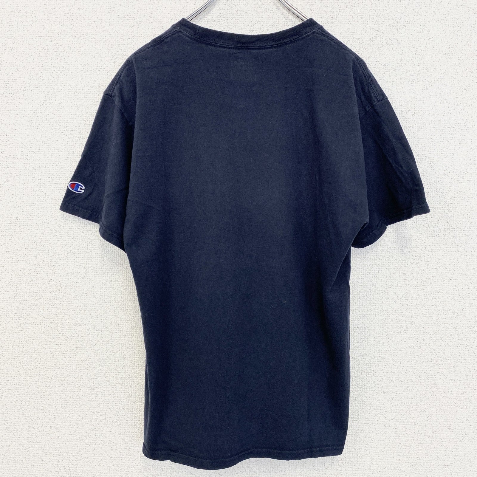 Champion　チャンピオン　半袖プリントTシャツ　ノートルダム　バスケットボール　ネイビー　紺　Mサイズ　古着