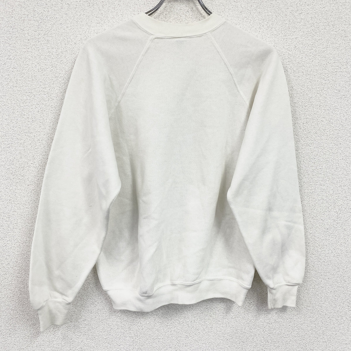 80s～　Crazy Shirts　クレイジーシャツ　スウェット/トレーナー　ラグランスリーブ　ヴィンテージ　白　ホワイト　Mサイズ スウェットトップス メンズ コットン 古着