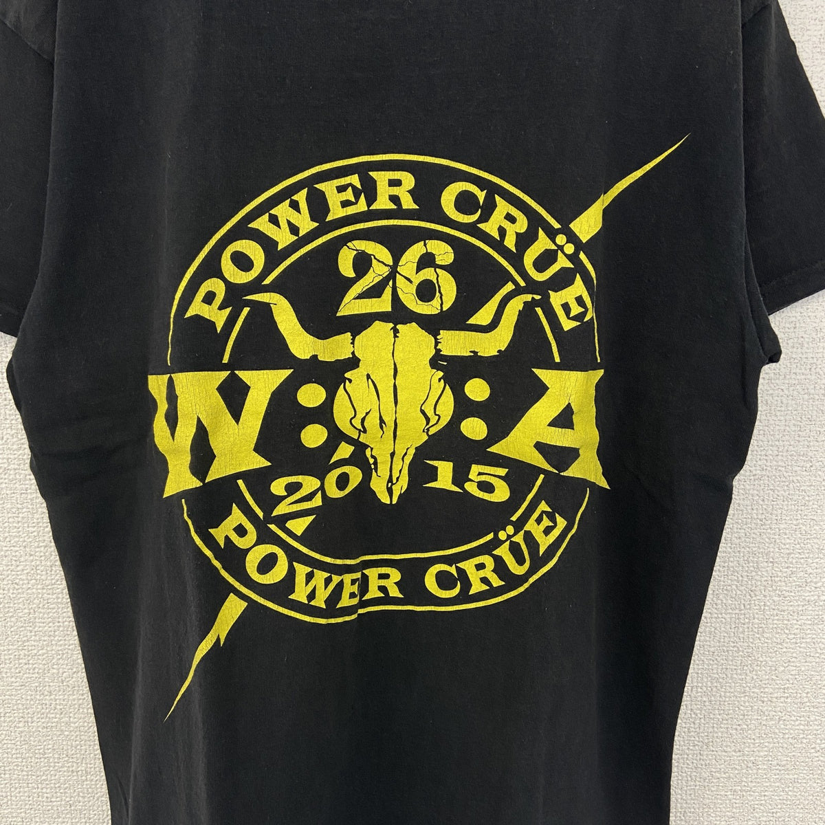 FRUIT OF THE LOOM　半袖プリントTシャツ　POWER CURE　クルーネック　レトロ　Lサイズ　古着