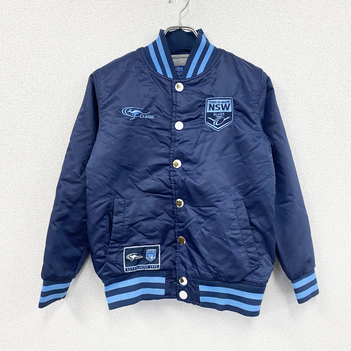 SUPPORTER　スタジャン/スタジアムジャケット　NSW Blues　青　ブルー　古着