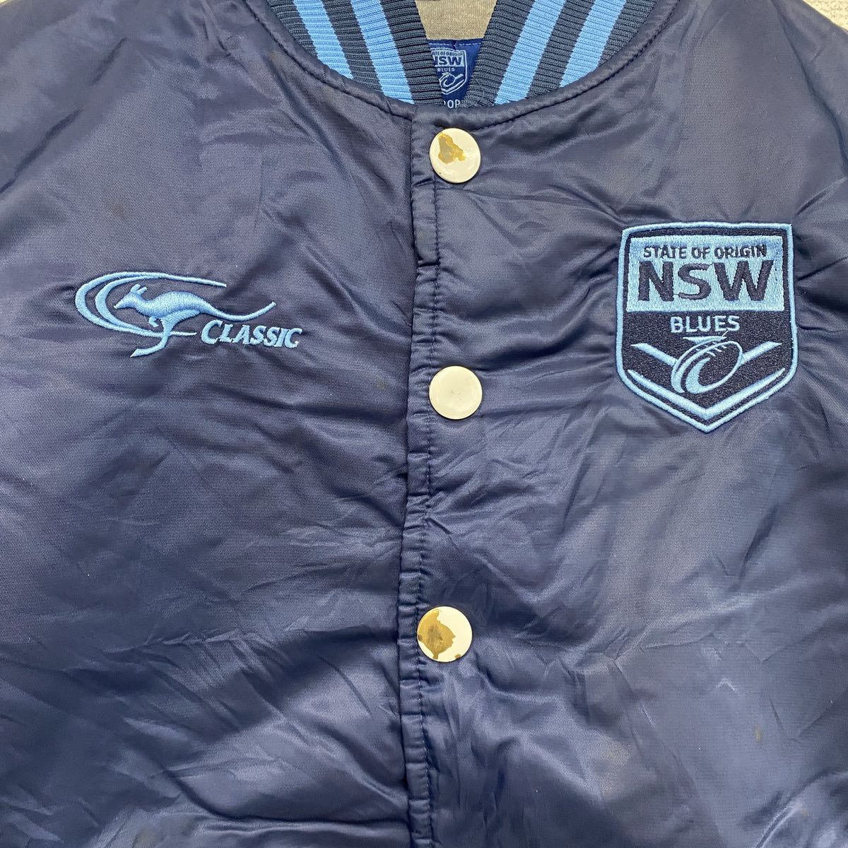 SUPPORTER　スタジャン/スタジアムジャケット　NSW Blues　青　ブルー　古着