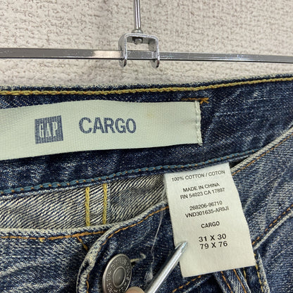 00s　GAP　ギャップ　CARGO　デニムパンツ/ジーンズ　カーゴパンツ　インディゴ　W30サイズ