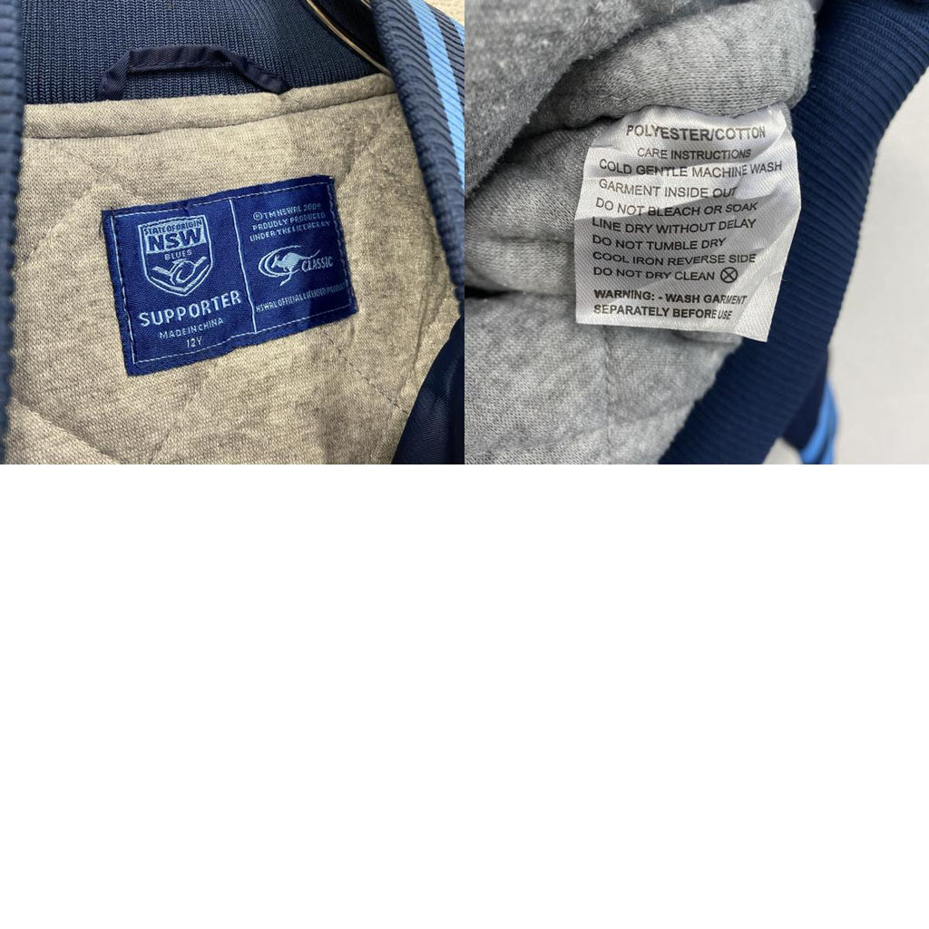 SUPPORTER　スタジャン/スタジアムジャケット　NSW Blues　青　ブルー　古着