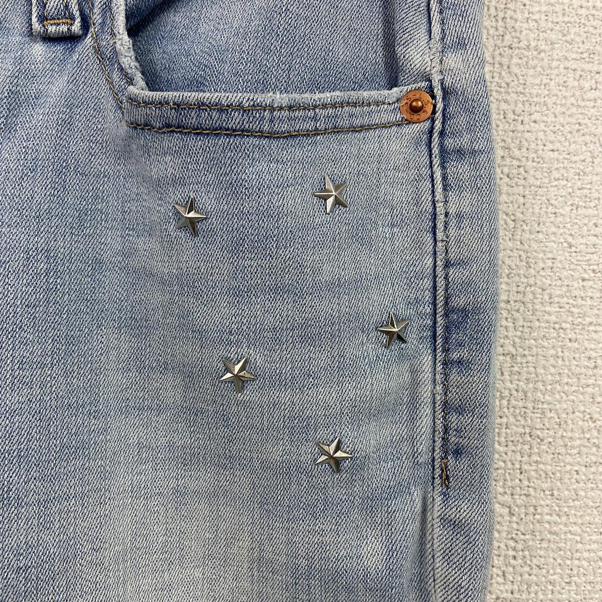 Levi's　リーバイス　デニムパンツ/ジーンズ　ジップフライ　縦落ち　インディゴ　25サイズ レディース コットン ポリエステル 古着