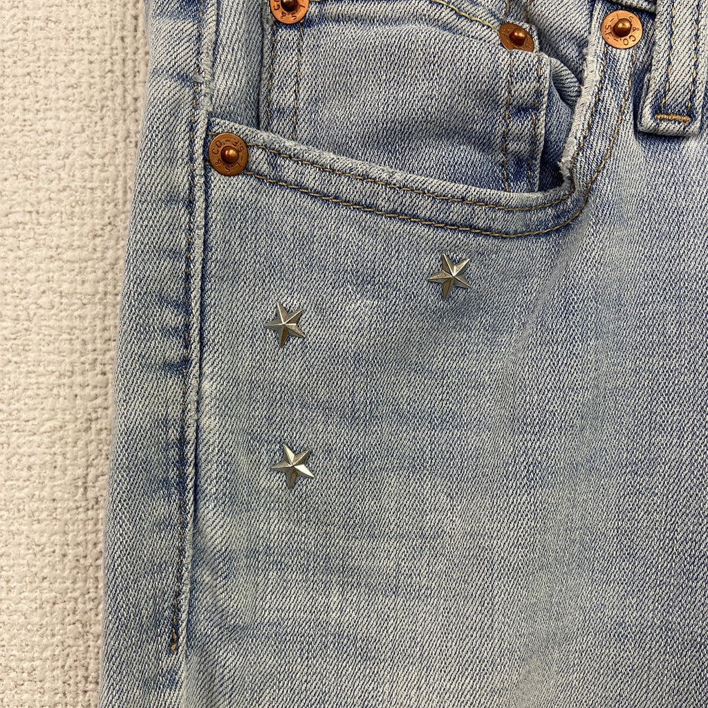 Levi's　リーバイス　デニムパンツ/ジーンズ　ジップフライ　縦落ち　インディゴ　25サイズ レディース コットン ポリエステル 古着
