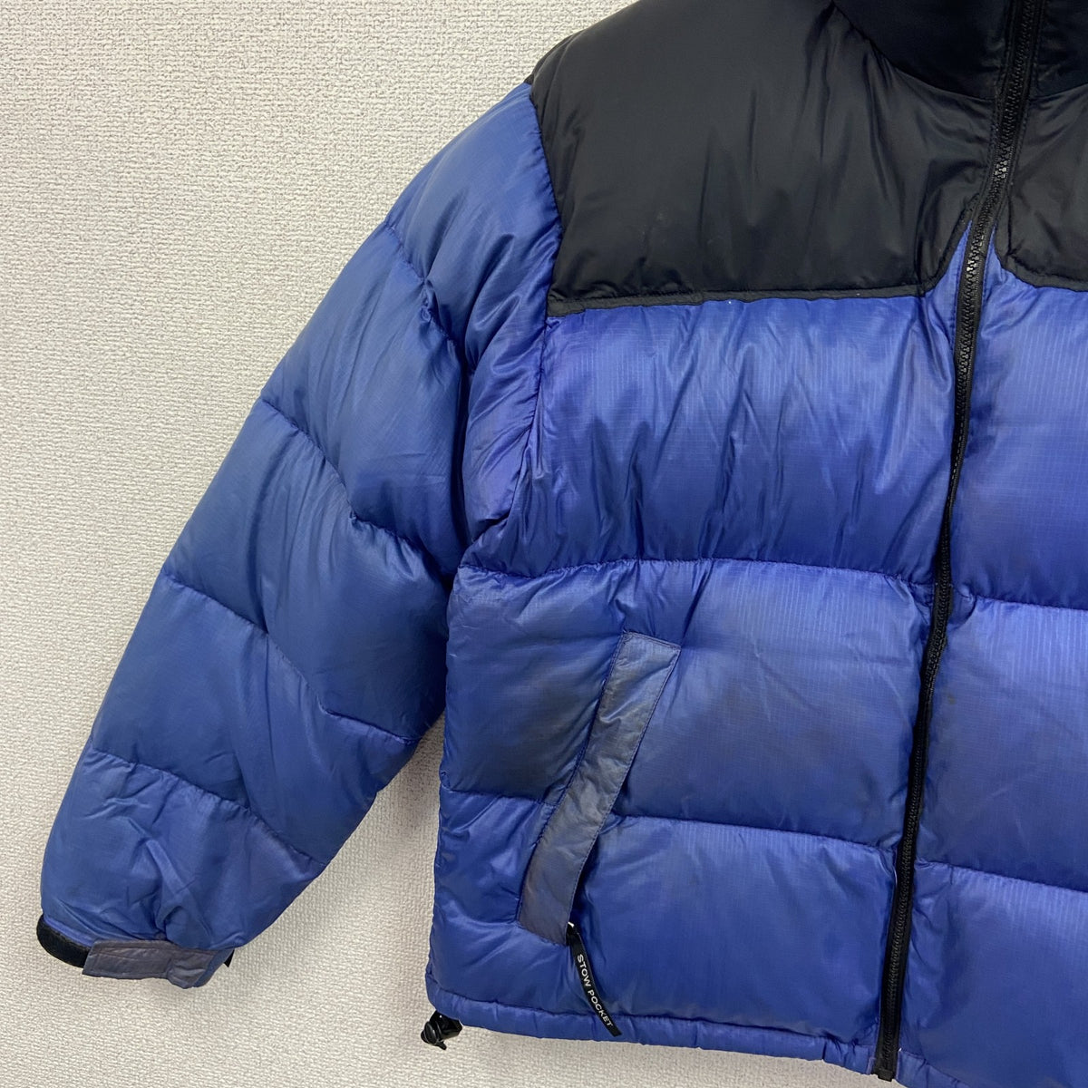 THE NORTH FACE　ザ・ノースフェイス　ヌプシダウンジャケット　青　ブルー　Mサイズ　古着